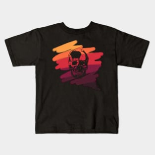 Skull dipped in color Kids T-Shirt